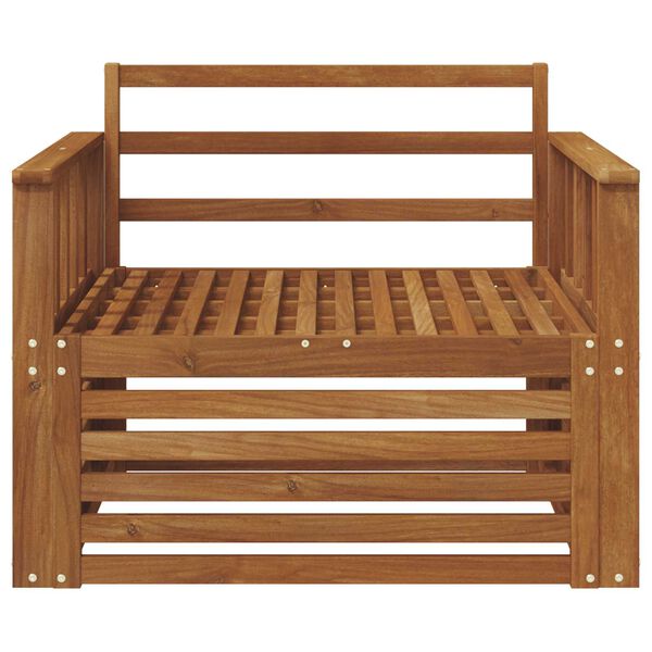 vidaXL 2 Komad Sofa s naslonima Čvrsto drvo akacije Prirodna