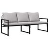 vidaXL Vrtni namje&scaron;taj Svijetlo siva 180 x 72,5 x 71 cm Poliester