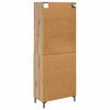 vidaXL Highboard Umjetnički hrast 69,5 x 34 x 180 cm Konstruirano drvo