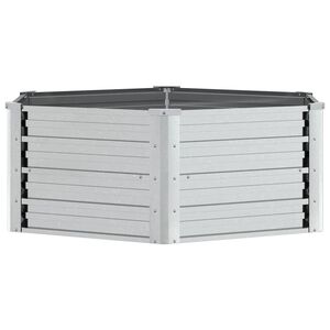 vidaXL Povi&scaron;ena vrtna gredica 129 x 45 cm od pocinčanog čelika srebrna