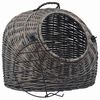 vidaXL Transporter za mačke sivi 50 x 42 x 40 cm od prirodne vrbe