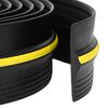 vidaXL Brtva za garažni pod Crna i Žuta 12 x 90 mm 12 m PVC
