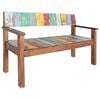 vidaXL Klupa od masivnog obnovljenog drva 115 cm