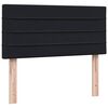vidaXL Box Spring krevet s madracem crni 100x210 cm samt