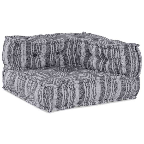 vidaXL Modularni Ugaoni Sofa Sivi Print 70 x 70 x 56 cm tkanina