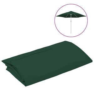 vidaXL Zamjenska tkanina za vrtni suncobran zelena 300 cm