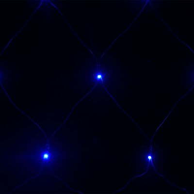 vidaXL Božićna svjetlosna mreža svjetloplava 3 x 3 m 306 LED