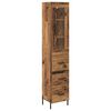 vidaXL Highboard Staro drvo 34,5 x 34 x 180 cm Konstruirano drvo