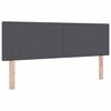 vidaXL Uzglavlje Tamno siva 160 cm Kordura tekstil