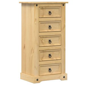 vidaXL Noćni ormarić Corona 53x39x103 cm od masivne borovine