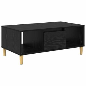vidaXL Kava Stol Crni hrast 90 x 50 x 26.5 cm Konstruirano drvo