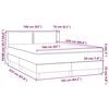 vidaXL Box Spring krevet s madracem crni 160x220 cm samt
