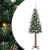 vidaXL Mr&scaron;avo božićno drvce Zelena 150 cm PVC i čvrsto drvo bora