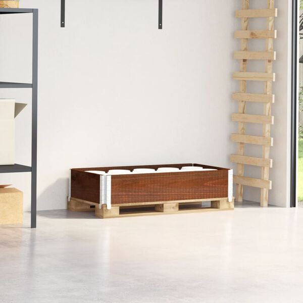 vidaXL Okvir za palete smeđi 100 x 50 cm od masivne borovine