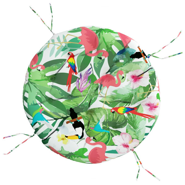 vidaXL Okrugli jastuk vi&scaron;ebojni &Oslash; 100 x 11 cm od tkanine Oxford