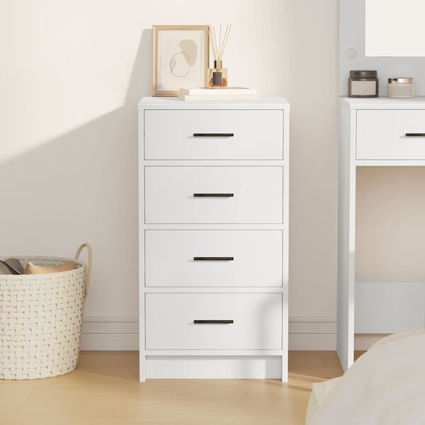 vidaXL Kreveta s ladicama Bijelo 40 x 41 x 75 cm Konstruirano drvo