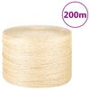 vidaXL Uže od 100 % sisala 3 mm 200 m