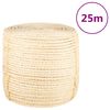 vidaXL Uže od 100 % sisala 8 mm 25 m