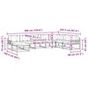 vidaXL Set vanjskih sofa s jastukom 8 pcs Prirodna i krem