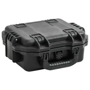 vidaXL Prijenosni kovčeg crni 30x24,5x12,5 cm od PP-a