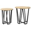 vidaXL Set pomoćnih stolića 2 pcs Sonoma hrast i crna