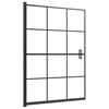 vidaXL Pregrada za tu&scaron; ESG 100 x 140 cm crna