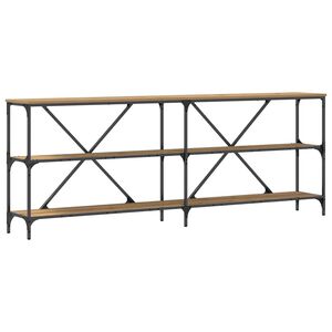 vidaXL Konzolna stolica Umjetnička hrastovina 200 x 30 x 75 cm