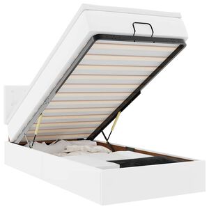 vidaXL Otomanski krevet s madracem bijeli 80x200cm umjetna koža