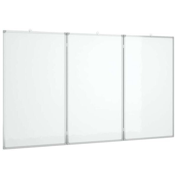 vidaXL Magnetna bijela ploča sklopiva 150 x 100 x 1,7 cm aluminijska