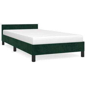 vidaXL Okvir za krevet bez madraca tamnozeleni 100x200 cm bar&scaron;unasti