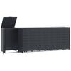 vidaXL Spremi&scaron;te za 5 kante za otpad antracit 345x79x117 cm čelično