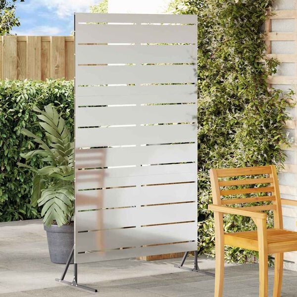 vidaXL Zaslon za privatnost Siva 100 x 50 x 180 cm Čelik