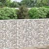 vidaXL Trapezna gabionska gredica od pocinčanog čelika 80x20x100 cm