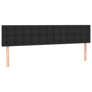 vidaXL Uzglavlja crna 180x5x78/88 cm od umjetne kože