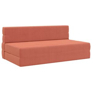 vidaXL Sofa na razvlačenje Crvena narančasta 152 x 86,5 x 60 cm