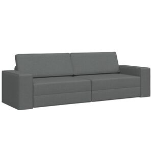 vidaXL Krevet na razvlačenje Tamno siva 245 x 78 x 77 cm tkanina