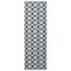 vidaXL Traka za tepih ORIZ 1150 gsm Crni mrežasti uzorak