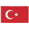 vidaXL Turska zastava 90 x 150 cm
