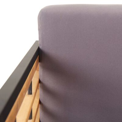 vidaXL Vrtne stolice s jastucima 2 kom od bagremovog drva tamnosive