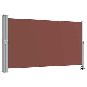vidaXL Uvlačiva bočna tenda za terasu 140 x 300 cm smeđa
