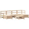 vidaXL 7-dijelni set vrtnih sofa od masivne borovine