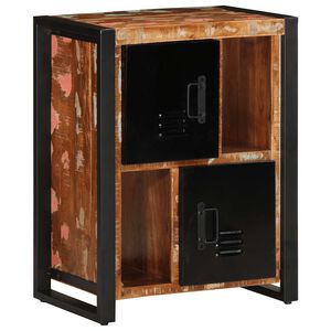 vidaXL Komoda Vi&scaron;ebojna 55x35x70 cm Puno Obrađeno Drvo