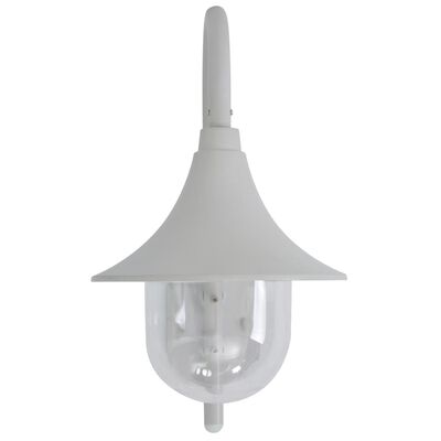 vidaXL Vrtna zidna svjetiljka E27 42 cm aluminijska bijela
