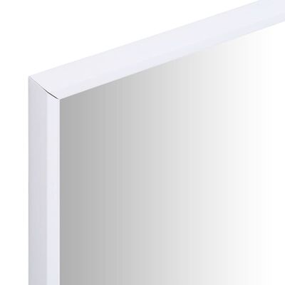 vidaXL Ogledalo bijelo 80 x 60 cm