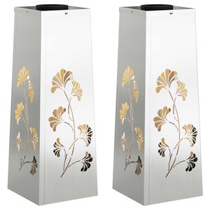 vidaXL Solarna LED svjetlost za stazu 2 kom. Topla bijela