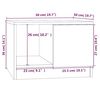 vidaXL Stolić za kavu bijeli 50 x 50 x 36 cm od konstruiranog drva