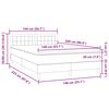 vidaXL Box Spring krevet s madracem ružičasti 120x220 cm samt