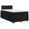vidaXL Boxspring krevet s madracem Crna 120 x 200 cm Tkanina
