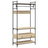 vidaXL Ormar s ladicama boja hrasta 89x39x184,5 cm konstruiranog drva