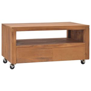 vidaXL TV ormarić s kotačima 80 x 50 x 42 cm od masivne tikovine